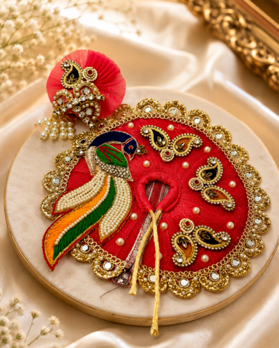 Lal Red Peacock Vagha