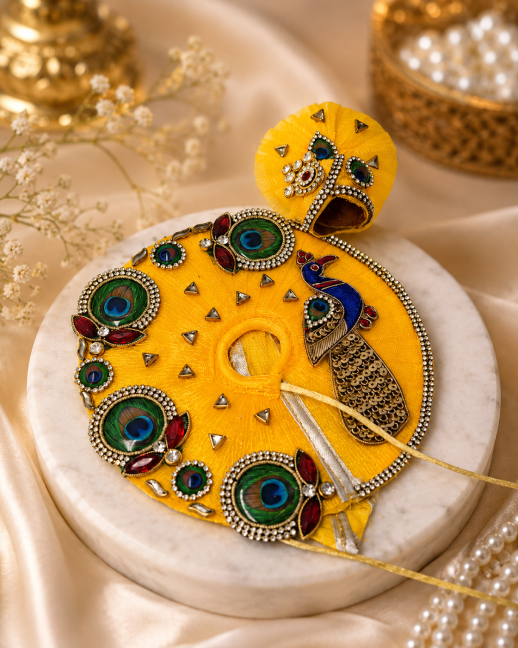 Haldi Yellow Zari Vagha for Laddu Gopal