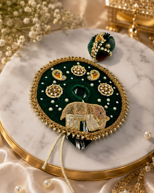Royal Blue Hathi Vagha for Laddu Gopal