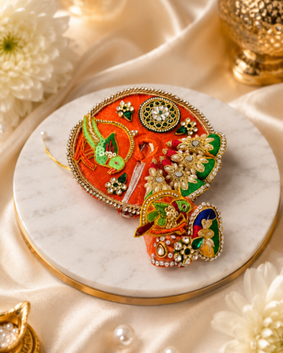 Kesari Orange Krishna Vagha