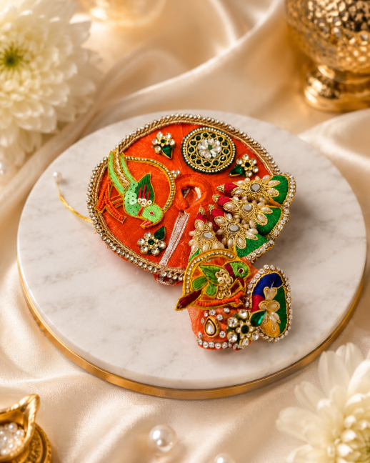 Kesari Orange Krishna Vagha for Laddu Gopal