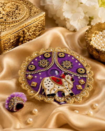 Purple Gau Shringar Vagha